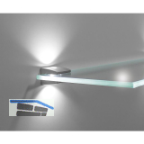 FURNIKA LED-Glasklemmtr�ger ZETA 3S Touch 1,2 W, Zamak alufarbig