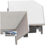 L&S Innenecke zu Profil Nubio vernickelt matt