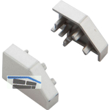 L&S Endkappe zu Profil Nubio vernickelt matt