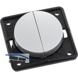 BERKER Integro Flow/Pure Serienschalter chrom matt lackiert