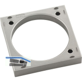 BERKER Integro Flow/Pure Distanzring Edelstahl Effekt