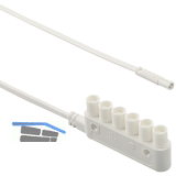 ELEKTRA Verteiler 6-fach Mini-Stecksystem, 230 V, L�nge 600 mm