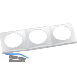 BERKER Integro Flow Rahmen 3-fach chrom matt lackiert