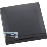 BERKER Integro Flow/Pure Rahmen 1-fach mit Klappdeckel anthrazit matt