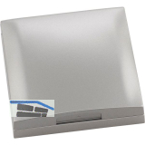 BERKER Integro Flow/Pure Rahmen 1-fach mit Klappdeckel Edelstahl Effekt