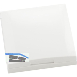 BERKER Integro Flow/Pure Rahmen 1-fach mit Klappdeckel polarwei� gl�nzend