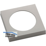 BERKER Integro Pure Rahmen 1-fach Edelstahl Effekt lackiert