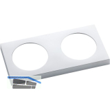 BERKER Integro Pure Rahmen 2-fach chrom matt galvanisiert