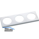 BERKER Integro Pure Rahmen 3-fach chrom matt galvanisiert