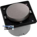 BERKER Integro Ausschalter vorkonfektioniert Edelstahl Effekt ohne Rahmen