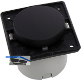 BERKER Integro Ausschalter vorkonfektioniert schwarz matt ohne Rahmen