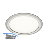 ELEKTRA Einbauleuchte 8001B-58, neutralwei�, � 62 mm, silberfarbig