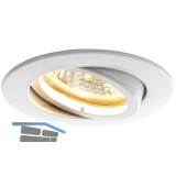 Deckeneinbauleuchte Rund H 230 V, max. 50 Watt, � 88 mm, wei�