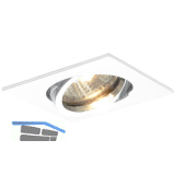 Deckeneinbauleuchte Quad H 230 V, max. 50 Watt, 82x82 mm, wei�