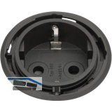 EVOline One Steckdose schwarz DM 59 mm