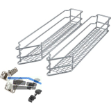 VS SUB Side Ablage-Set Saphir 45� rechts KB 150 mm Silber