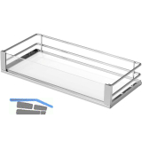 VS SUB Side Ablage-Set Artline 90� KB 300 mm Silber/Wei�/Glas satiniert