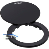 EVOline One Abdeckring mit Drehdeckel schwarz