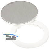 EVOline One Abdeckring mit Drehdeckel wei�/Edelstahl