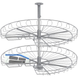 VS COR Wheel Eckschrank-Drehboden 3/4-Kreis Set Classic 820 mm Silber