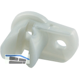 Befestigungsclip mit Lasche Kunststoff Silber