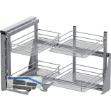 VS COR Fold Eckauszug Set Saphir KB 900 mm links Silber