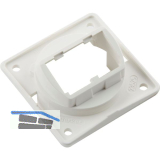 BERKER Integro Flow/Pure Tr�gerplatte f�r Mini Jack Eins�tze polarwei� gl�nzend