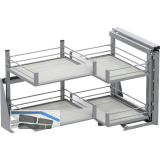 VS COR Fold Eckauszug Set Artline KB 900 mm rechts Silber