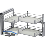 VS COR Fold Eckauszug Set Artline KB 900 mm links Silber