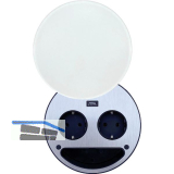 WIPO Steckdosenelement Smile Schuko, USB-Charger, wei�