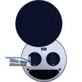 WIPO Steckdosenelement Smile Schuko, USB-Charger, schwarz