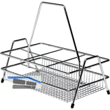 VS Flaschentr�ger Stahldraht Silber