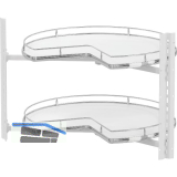 VS COR Wheel Pro Eckschrank-Drehboden 3/4-Kreis KB 900 mm Premea Wei�/chrom