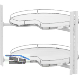 VS COR Wheel Pro Eckschrank-Drehboden 3/4-Kreis KB 800 mm Premea Wei�/chrom