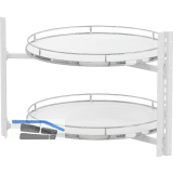 VS COR Wheel Pro Eckschrank-Drehboden Premea 4/4-Kreis KB 900 mm Wei�/chrom