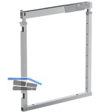 VS TAL Larder Rohrrahmen Set KB 300/EH 650 - 950 mm Silber