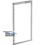 VS TAL Larder Rohrrahmen Set KB 300/EH 950 - 1200 mm Silber