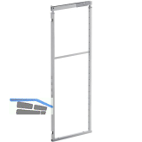 VS TAL Larder Rohrrahmen Set KB 300/EH 1450 - 1700 mm Silber