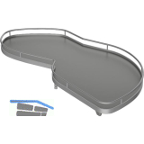 KESSEB�HMER Le Mans II Einh�ngetablare Silber/Grau 400 rechts