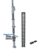 KESSEB�HMER Le Mans II Achsrohr 720 - 900 mm Anthrazit