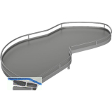 KESSEB�HMER Le Mans II Einh�ngetablare Silber/Grau 500 Links