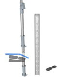 KESSEB�HMER Le Mans II Achsrohr 600 - 750 mm Silber