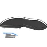 KESSEB�HMER Le Mans II Einh�ngetablare Anthrazit 500 links