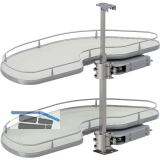 VS Cornerstone Maxx Eckauszug Premea EH 650/KB 1000/FB 500 mm links Silber