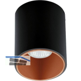 EGLO Deckenleuchte Polasso rund GU10, schwarz/kupfer