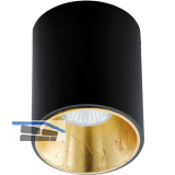 EGLO Deckenleuchte Polasso rund GU10, schwarz/gold