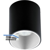 EGLO Deckenleuchte Polasso rund GU10, schwarz/wei�