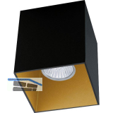 EGLO Deckenleuchte Polasso eckig GU10, schwarz/gold