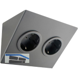 CARESSI Steckdosenelement 2ST14 2 Schukosteckdosen schwarz