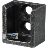 HALC� Schrankrohrlager Kulm Endst�ck seitlich Stahl schwarz passiviert